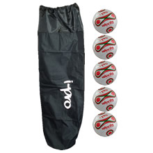 5 x i-Pro Velocity Match Footballs PLUS free ball bag