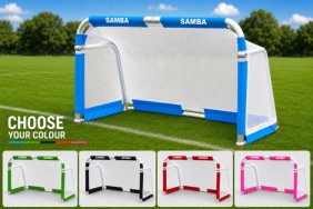 SAMBA 5ft x 3ft Aluminium Folding Football Goal (5 colours available)