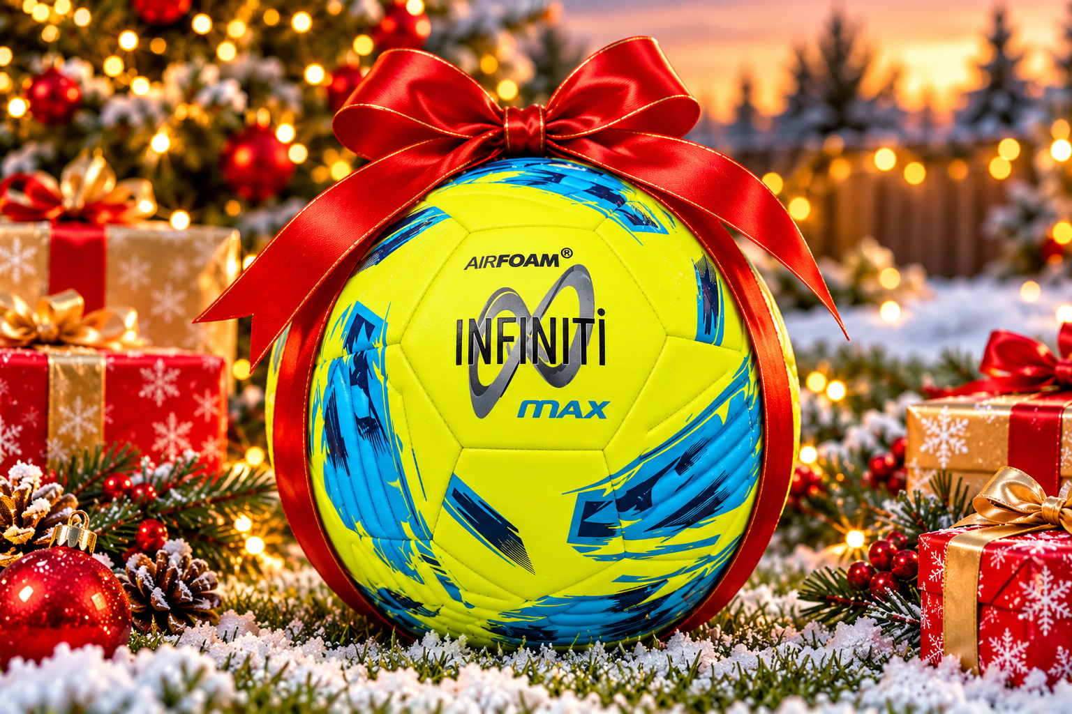 Infiniti 4 MAX Training Ball with AirFoam™️ FluoYellow/Blue