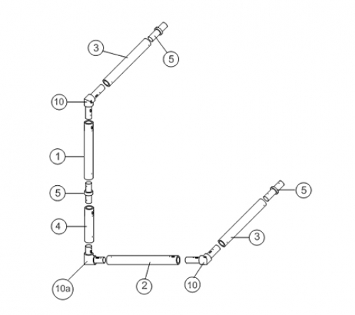 2.5m x 1.5m Match Goal Spare Parts