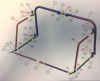 4 x 2.5 / 5 x 3 / 6 x 4 Aluminium Folding Goal Spare Parts