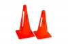 Collapsible traffic cones available in sizes 12" and 9" from Samba Sports 