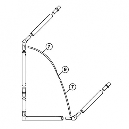 12 x 6 FOLD-A-GOAL Tension Bar Set