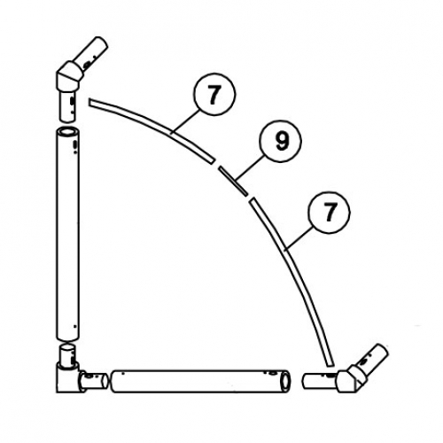 Tension Bar Set 6 x 4 FOLD-A-GOAL