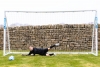 Kids practising shooting with SAMBA PLAY starter goal