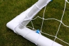 Close-up of SAMBA PLAY goal locking system for strength