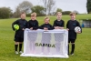 SAMBA 4ft x 2.5ft folding 3v3 football goal with white frame